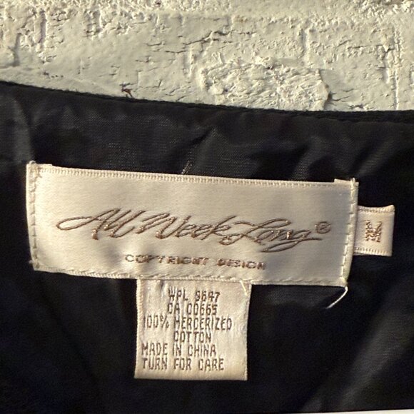 All Week Long Black Beaded Cardigan Sweater Women’s Medium - Picture 5 of 10